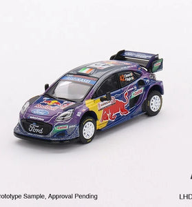 Mini GT 1:64 #627 Ford Puma Rally1 #42 M-Sport Ford WRT 2022 Rally