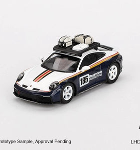 Mini GT 1:64 #805 Porsche 911 Dakar Rallye Design Package White/Blue