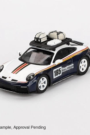 Mini GT 1:64 #805 Porsche 911 Dakar Rallye Design Package White/Blue