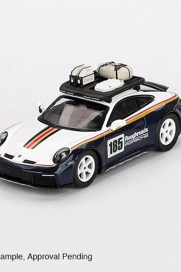 Mini GT 1:64 #805 Porsche 911 Dakar Rallye Design Package White/Blue