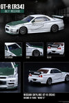 Inno64 Nissan Skyline GT-R R34 Nismo R-Tune with Carbon Fiber Hood Mine's