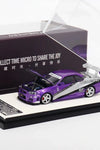 TIME MICRO PURPLE w/WHITE STRIPES NISSAN  SKYLINE GT-R R34 Z-TUNE