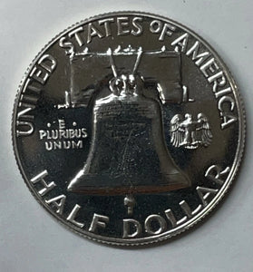 1957 90% SILVER PROOF FRANKLIN HALF DOLLAR
