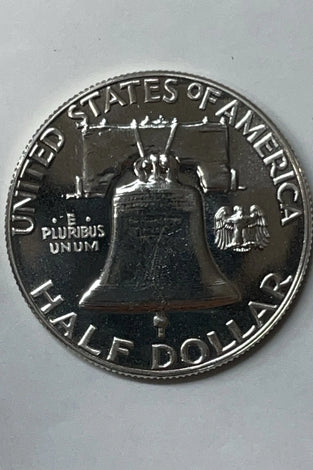 1957 90% SILVER PROOF FRANKLIN HALF DOLLAR