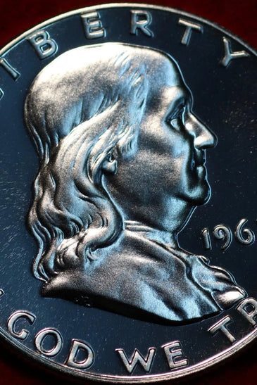 1962 90% SILVER PROOF FRANKLIN HALF DOLLAR