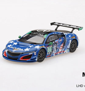 Mini GT #52 Acura NSX GT3 "Uncle Sam" 2017 IMSA Watkins Glen