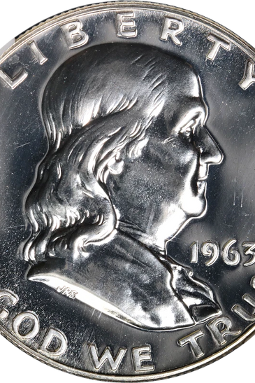 1963 90% SILVER PROOF FRANKLIN HALF DOLLAR