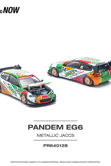Pop Race Honda Pandem Civic EG6 - Metallic Jaccs 1:64