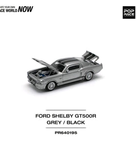 Pop Race Ford Shelby Mustang GT500 Grey 1/64 PR640195
