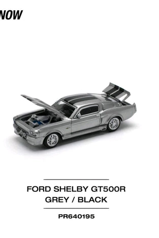 Pop Race Ford Shelby Mustang GT500 Grey 1/64 PR640195