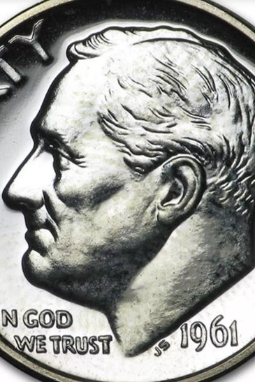 1961 90% SILVER PROOF ROOSEVELT DIME