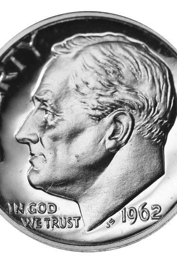 1962 90% SILVER PROOF ROOSEVELT DIME