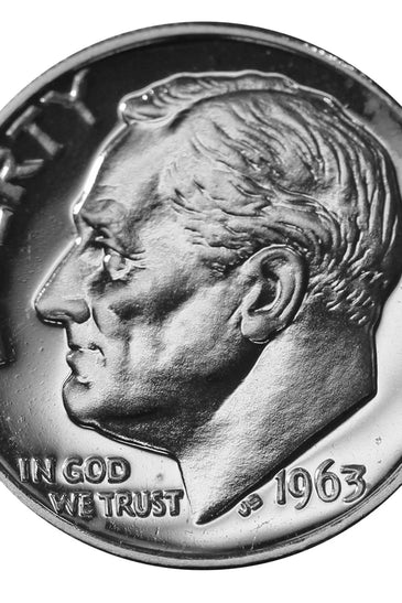 1963 90% SILVER PROOF ROOSEVELT DIME