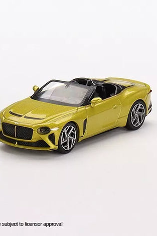 Mini GT #406 Bentley Mulliner Bacalar Yellow Flame