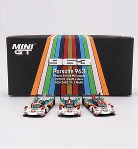 Mini GT 1:64 Porsche 963 Penske Motorsport 2023 24 Hrs of Le Mans 3pk