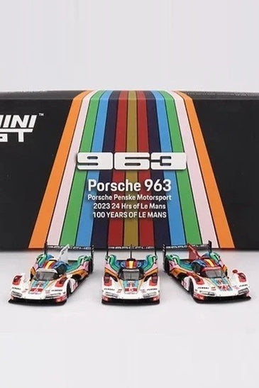 Mini GT 1:64 Porsche 963 Penske Motorsport 2023 24 Hrs of Le Mans 3pk