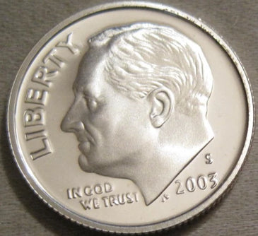 2003-S SILVER PROOF ROOSEVELT DIME