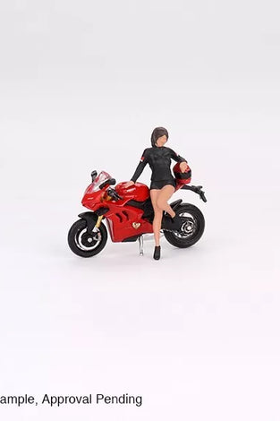 Mini GT 1:64 #682 Ducati Panigale V4 S w/ Ducati Girl