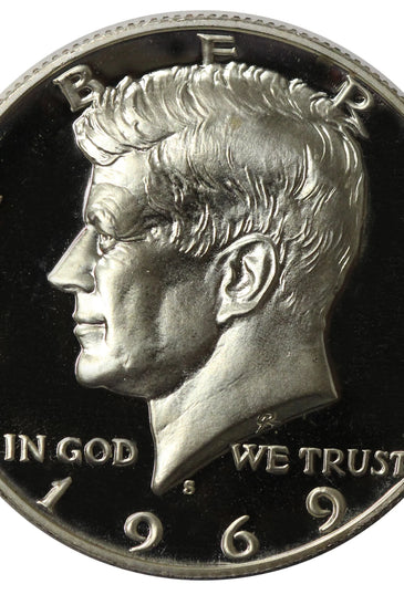1969-S 40% SILVER PROOF KENNEDY HALF DOLLAR
