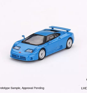 Mini GT 1:64 #644 Bugatti EB110 GT Blu Bugatti