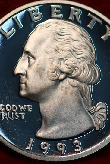 1993-S SILVER PROOF WASHINGTON QUARTER