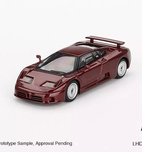 Mini GT 1:64 #806 Bugatti EB110 GT Dark Red Metallic