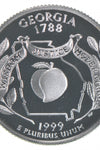 1999-S SILVER PROOF WASHINGTON GEORGIA STATE QUARTER