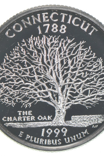 1999-S SILVER PROOF WASHINGTON CONNECTICUT STATE QUARTER