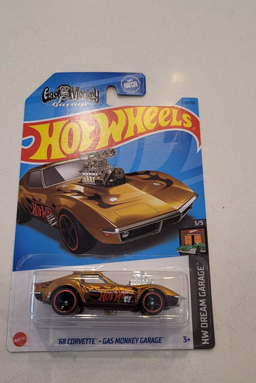 Hot Wheels '68 Corvette – Gas Monkey Garage 2023 SUPER TREASURE HUNT