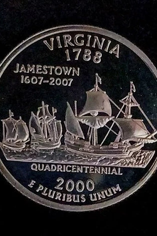 2000-S SILVER PROOF WASHINGTON MASSACHUSETTS  STATE QUARTER