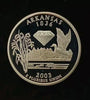 2003-S SILVER PROOF WASHINGTON ARKANSAS STATE QUARTER