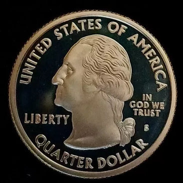 2004-S SILVER PROOF WASHINGTON IOWA STATE QUARTER