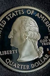 2004-S SILVER PROOF WASHINGTON WISCONSIN STATE QUARTER
