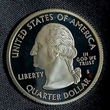 2004-S SILVER PROOF WASHINGTON WISCONSIN STATE QUARTER