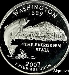 2007-S SILVER PROOF WASHINGTON  STATE QUARTER