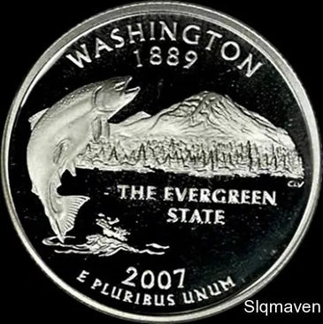 2007-S SILVER PROOF WASHINGTON  STATE QUARTER