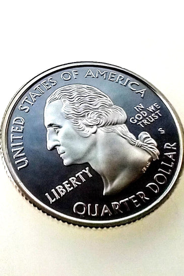 2007-S SILVER PROOF WASHINGTON UTAH STATE QUARTER