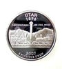 2007-S SILVER PROOF WASHINGTON UTAH STATE QUARTER