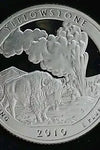 2010-S SILVER PROOF WASHINGTON YELLOWSTONE STATE PARK QUARTER