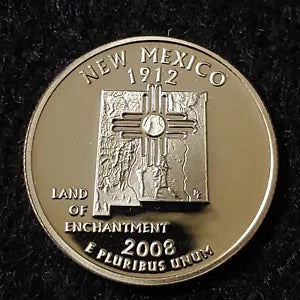 2008-S CLAD PROOF NEW MEXICO STATE QUARTER
