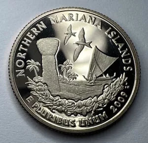 2009-S CLAD PROOF NORTHERN MARIANA ISLANDS STATE QUARTER