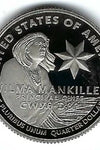 2022-S CLAD PROOF AMERICAN WOMEN WILMA MANKILLER QUARTER