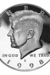 1998-S 90% SILVER PROOF KENNEDY HALF DOLLAR