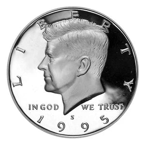 1995-S 90% SILVER PROOF KENNEDY HALF DOLLAR
