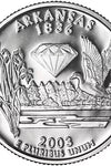 2003-S CLAD PROOF ARKANSAS STATE QUARTER