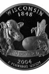 2004-S CLAD PROOF WISCONSIN STATE QUARTER