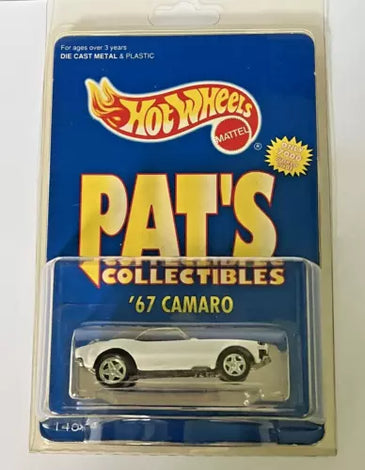 Hot Wheels PAT's Collectibles White '67 Chevy Camaro