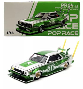 Pop Race 1:64 Nissan Skyline C210 Kaido Racer Bosozoku Style