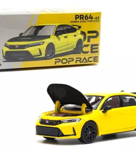 Pop Race 1:64 Honda Civic FL5 Type-R Sunlight Yellow