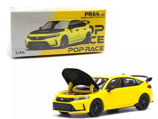 Pop Race 1:64 Honda Civic FL5 Type-R Sunlight Yellow